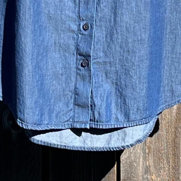 Dip blue button down top size small - Picture 11 of 17